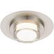 Plate LED 12 inch Brushed Stainless Steel Outdoor Flush Mount