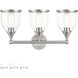 Ashridge 3 Light 24 inch Brushed Nickel Vanity Wall Sconce Wall Light