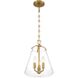 Voss 3 Light 11 inch Luxe Gold Pendant Ceiling Light