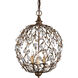 Crystal Bud 3 Light 13 inch Cupertino Chandelier Ceiling Light