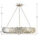 Broche 8 Light 33.5 inch Antique Silver Chandelier Ceiling Light