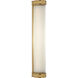 Marie Flanigan Menil LED 4.25 inch Soft Brass Linear Bath Sconce Wall Light