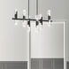 Samantha 12 Light 40 inch Matte Black Horizontal Chandelier Ceiling Light