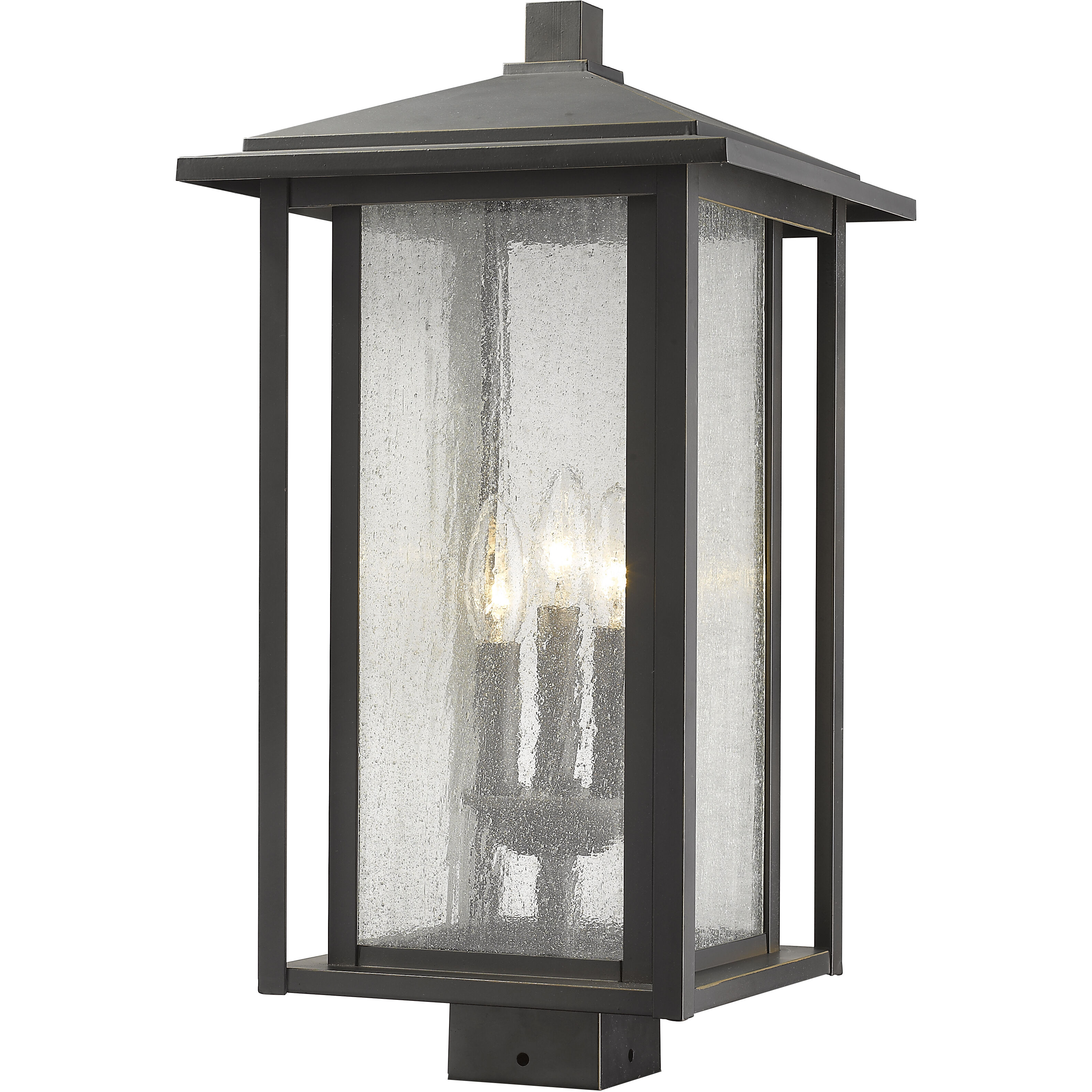 Aspen 3 Light 11.00 inch Post Light & Accessory