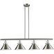 Briarcliff 4 Light 48 inch Brushed Satin Nickel Island Light Ceiling Light