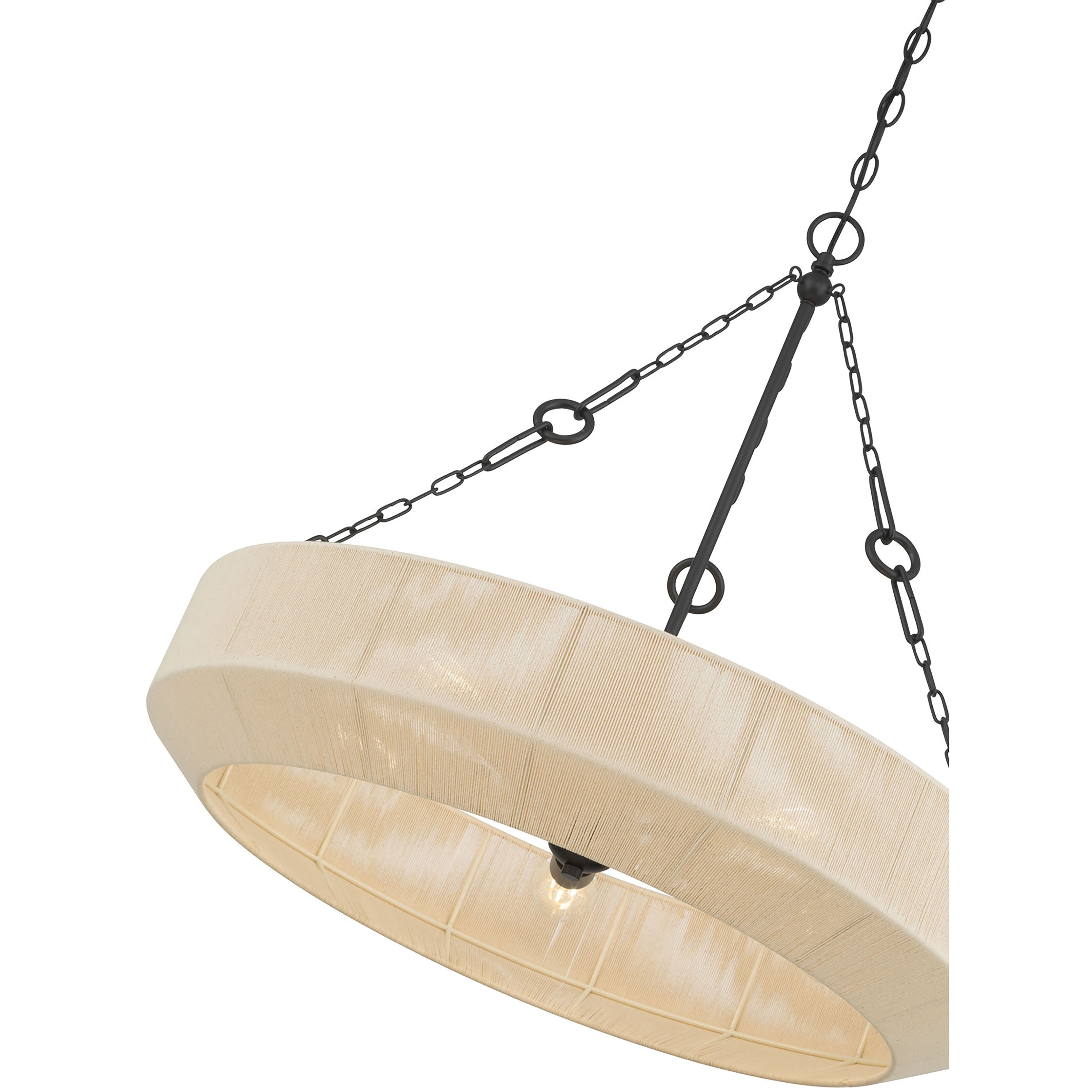 Tresselle 5 Light 28 inch Matte Black Pendant Ceiling Light