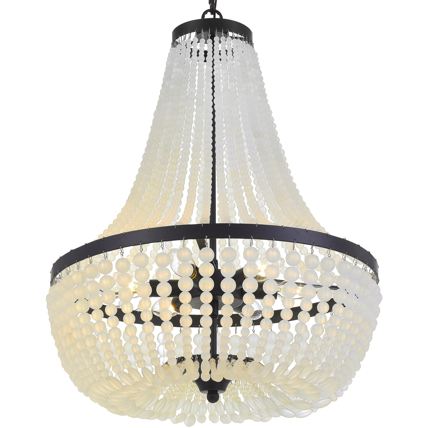 Rylee 6 Light 18.75 inch Matte Black Chandelier Ceiling Light