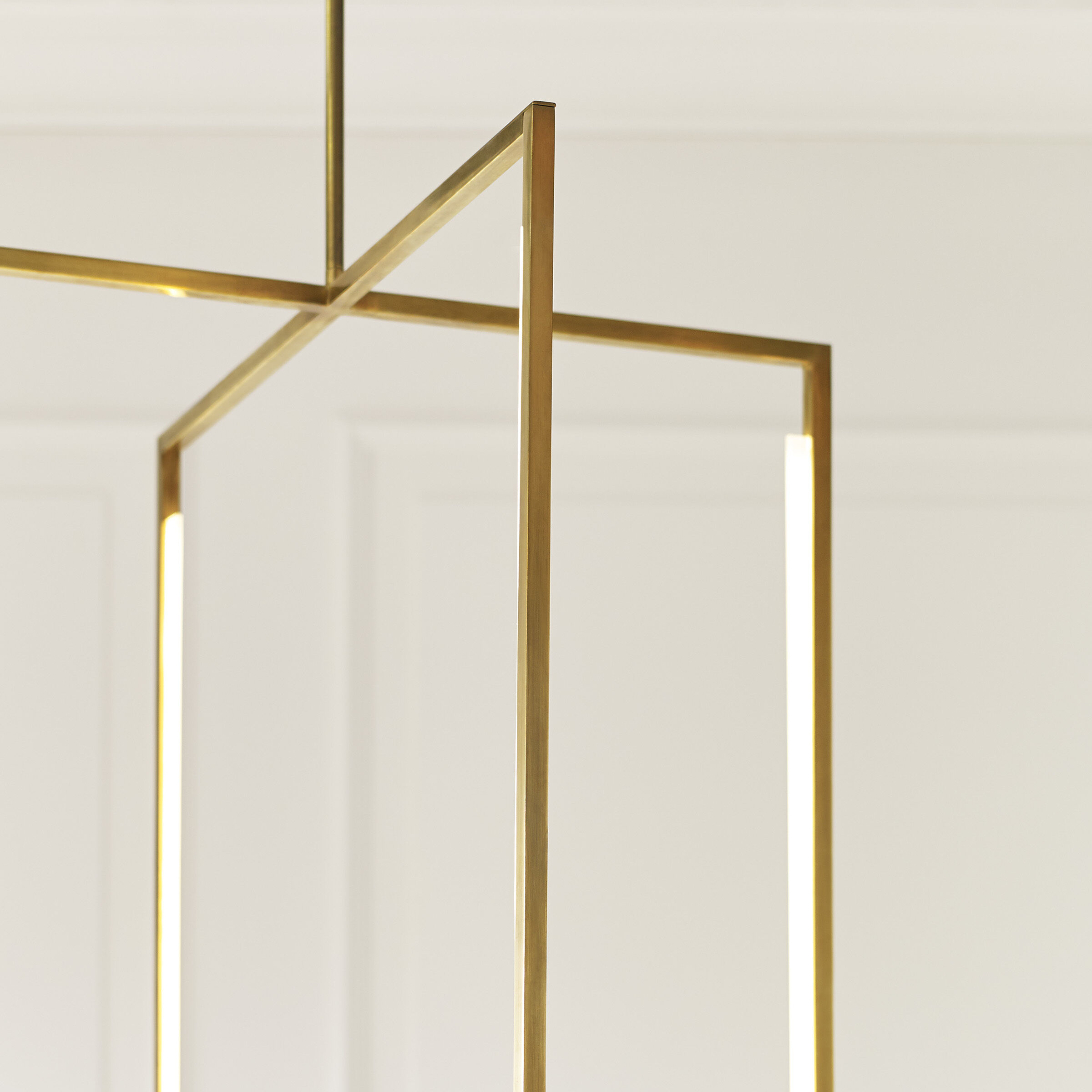 Sean Lavin Kenway LED 28 inch Natural Brass Pendant Ceiling Light, Integrated LED