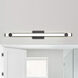 Bowman LED 35.88 inch Matte Black Vanity Light Wall Light