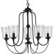 Bowman 5 Light 26 inch Matte Black Chandelier Ceiling Light