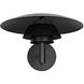 Caprese 1 Light 10 inch Matte Black Sconce Wall Light