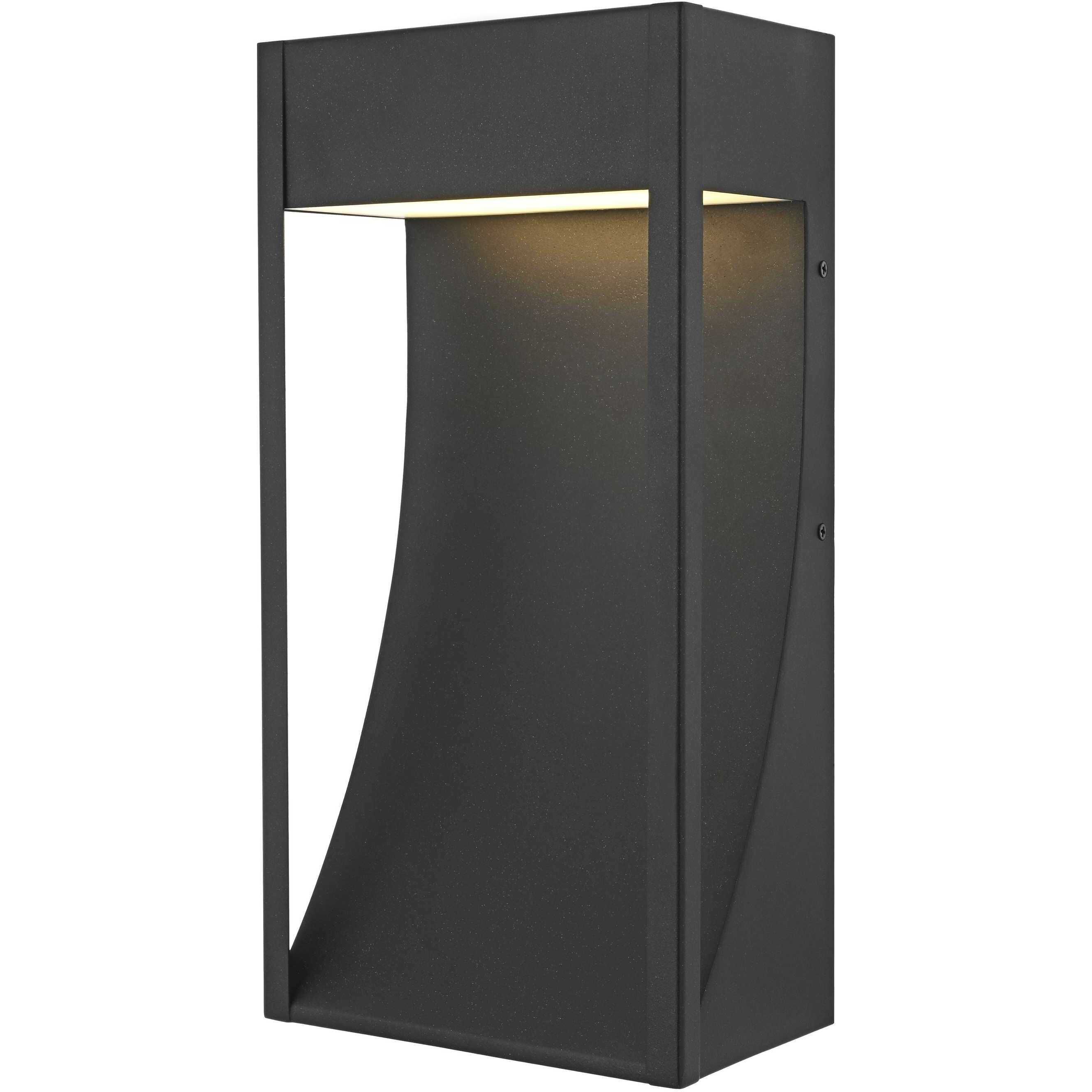 Adriel 1 Light 15 inch Black Outdoor Wall Sconce