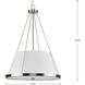 Saffert 3 Light 22 inch Brushed Nickel Pendant Ceiling Light, Design Series