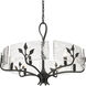 Calla 6 Light 27.75 inch Natural Black Chandelier Ceiling Light