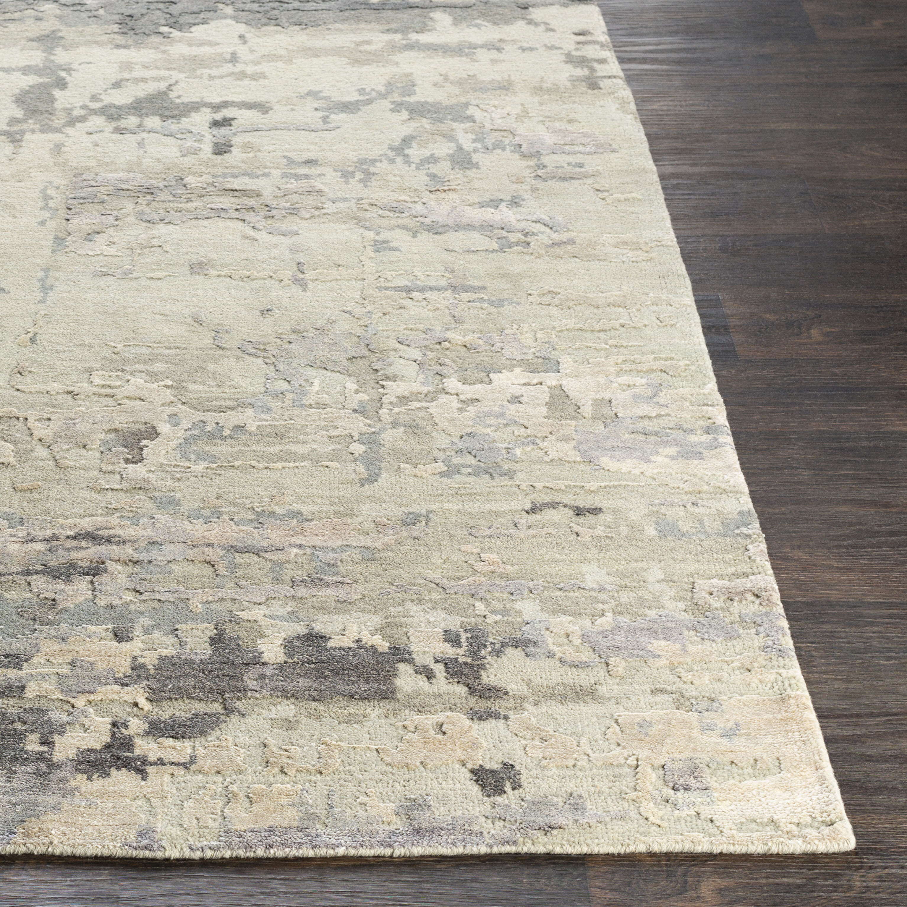 Arte 108 X 72 inch Light Gray Rug in 6 X 9, Rectangle