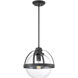 Pendleton 1 Light 14 inch Matte Black Pendant Ceiling Light, Essentials