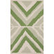 Alameda 36 X 24 inch Grass Green, Light Gray, Khaki Rug