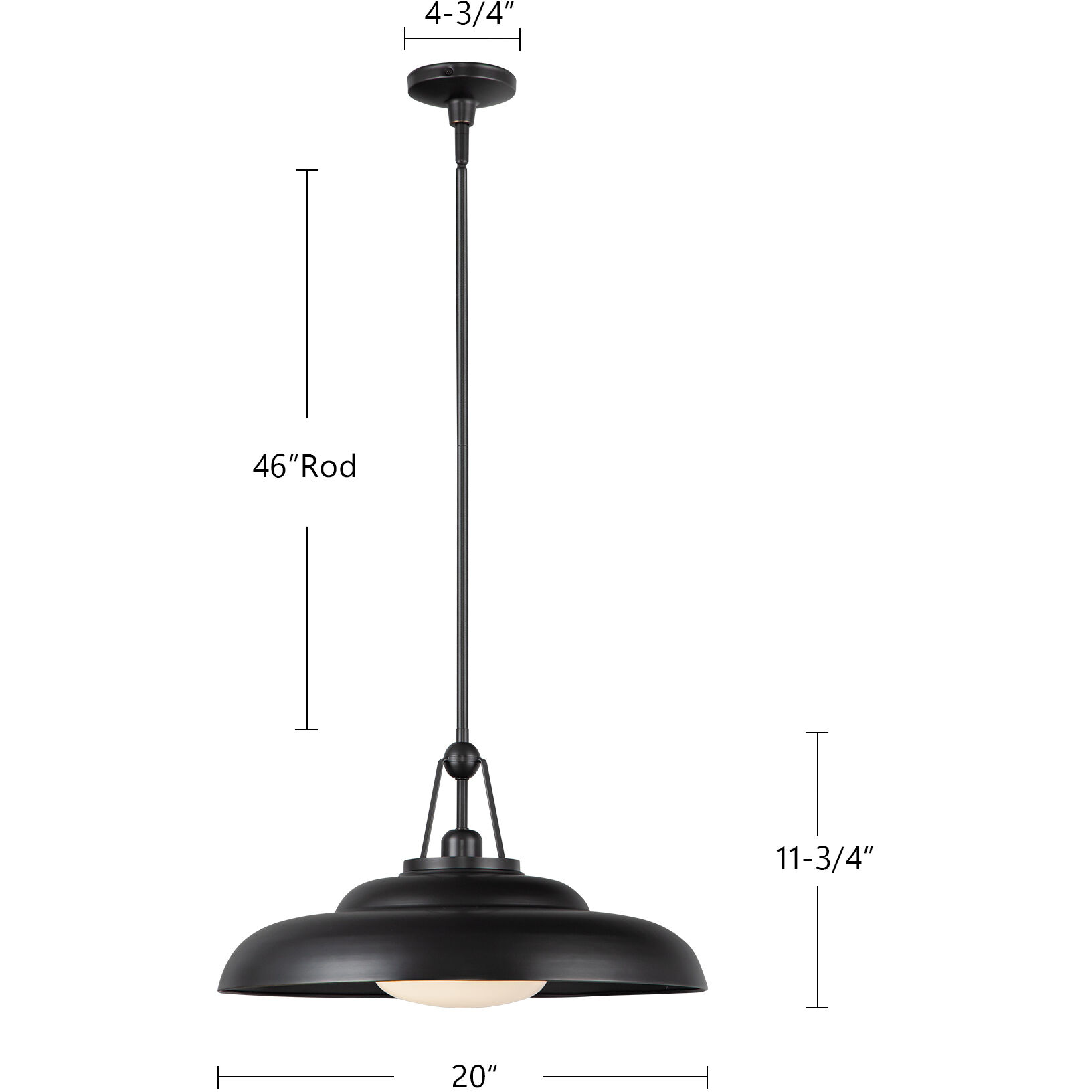 Palmetto Pendant Ceiling Light in Urban Bronze