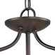 Conway 2 Light 15 inch Oil Rubbed Bronze Semi Flush Mount Ceiling Light