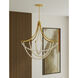 Pearl LED 49.25 inch Legacy Brass Chandelier Ceiling Light