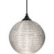 Kristall 8 1 Light Black Outdoor Pendant