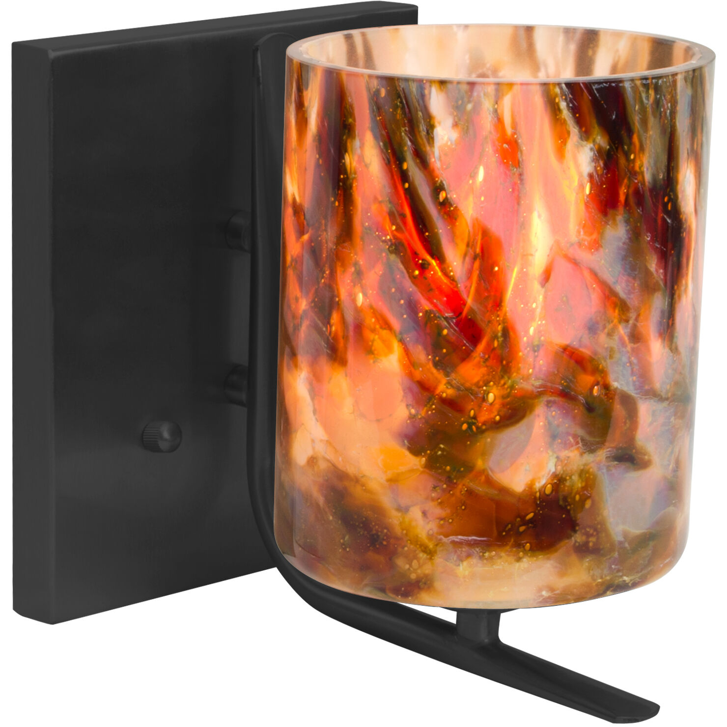 Lava LED 5.88 inch Black Vanity Light Wall Light