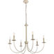 Brielle 6 Light 32 inch Weathered Dove Pendant Ceiling Light