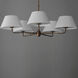 Dunbridge 5 Light 42 inch Weathered Brass Chandelier Ceiling Light