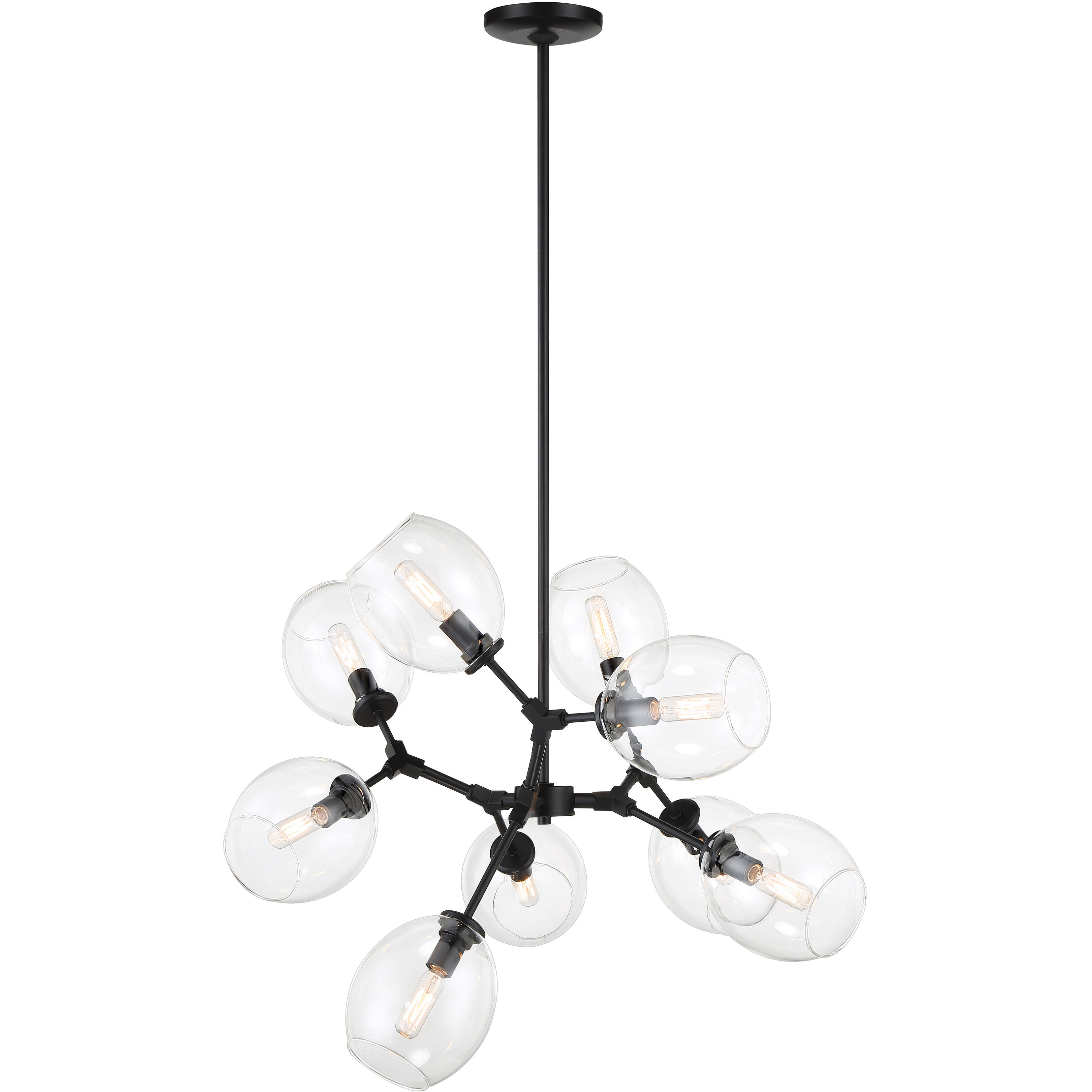 Nexpo 9 Light 30 inch Coal Chandelier Ceiling Light