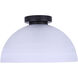 Marek 1 Light 13 inch Matte Black Flush Mount Ceiling Light