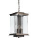 Kingston 4 Light 9.6 inch Coastal Bronze and Translucent Vintage Platinum Outdoor Lantern in Coastal Bronze/Translucent Vintage Platinum, Large