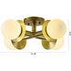 Canada 4 Light 18 inch Satin Brass Flush Mount Ceiling Light