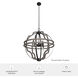 Stone Creek 8 Light 25.5 inch Noble Bronze and White Washed Oak Pendant Ceiling Light