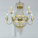 Valentina 5 Light 26 inch Hand Applied Winter Gold Chandelier Ceiling Light