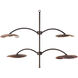 Hill Country 8 Light Darkened Bronze and Torched Copper Patina Chandelier Ceiling Light