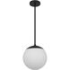 Rondure LED 10 inch Sand Black Outdoor Pendant