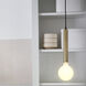 Bobbie LED 5.5 inch Lacquered Brass Pendant Ceiling Light