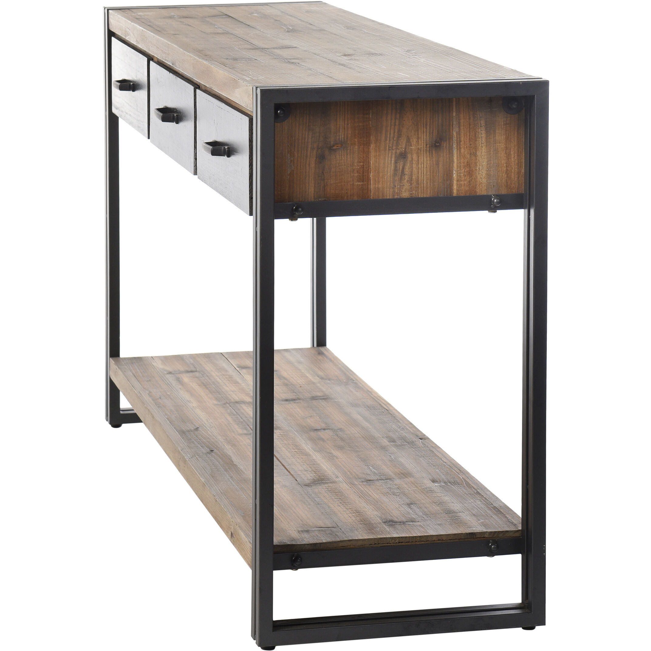 Calvin 55 X 16 inch Black Iron Console Table