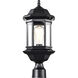 Hopkins 19 inch Matte Black Post Lantern, Large