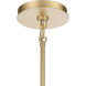 Open Louvers 1 Light 6.75 inch Champagne Gold Mini Pendant Ceiling Light