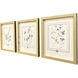 Garden Study Green and Pink and Multi and Yellow Framed Art