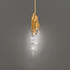 Beyond Organza LED 3.5 inch Aged Brass Pendant Ceiling Light