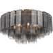 Torvento 7 Light 28 inch Legacy Brass Flush Mount Ceiling Light