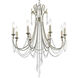 Arcadia 8 Light 26.75 inch Antique Silver Chandelier Ceiling Light