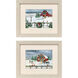 Winter Homestead Red and Multi and Blue and Green Framed Art, Propac