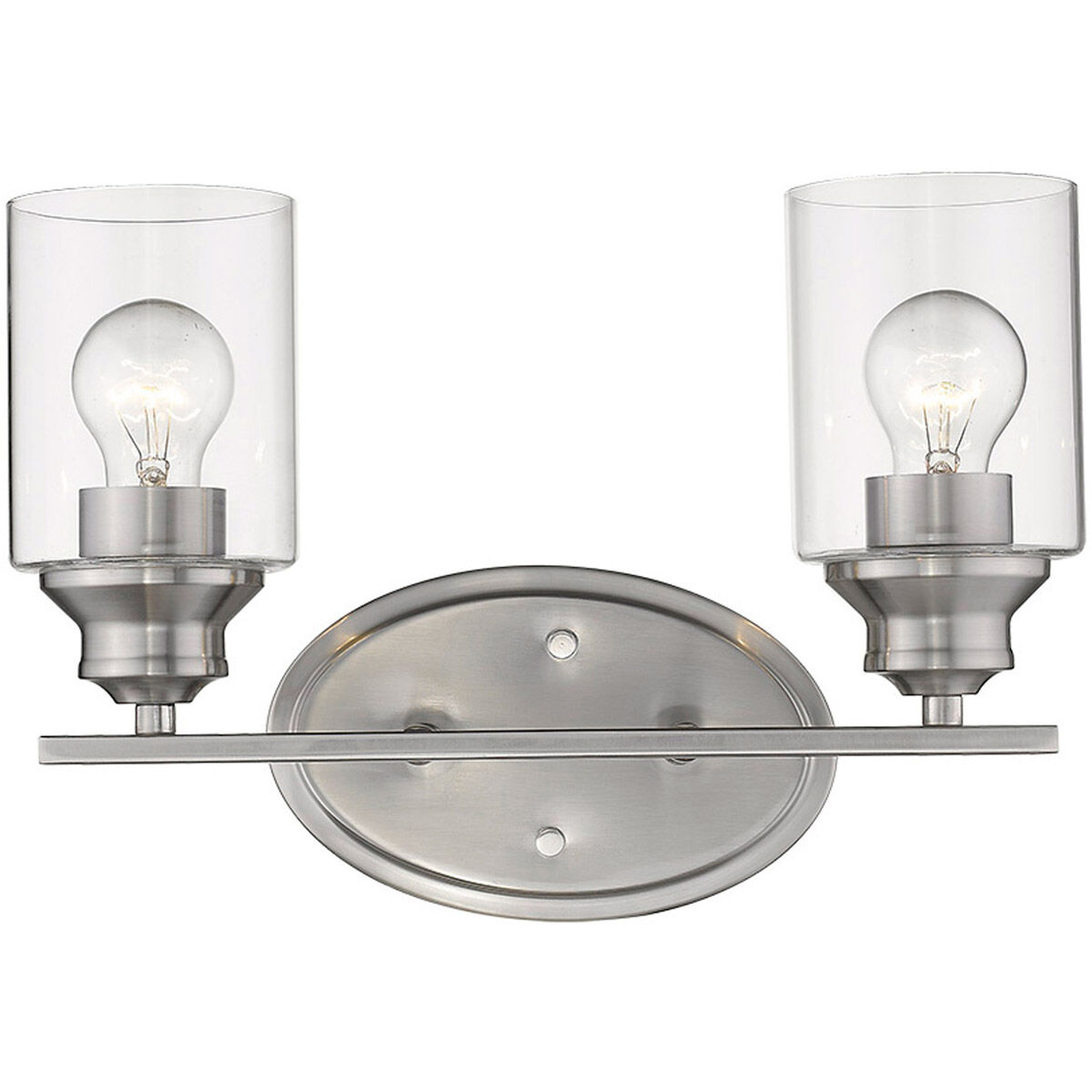 Gemma 2 Light 15 inch Satin Nickel Vanity Light Wall Light
