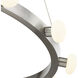 Rezz LED 27.63 inch Brushed Nickel Pendant Ceiling Light