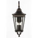 Cotswold Lane 4 Light 36.25 inch Grecian Bronze Outdoor Wall Lantern, Extra Large