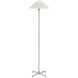 Studio VC Grenol 53 inch 6 watt Polished Nickel Floor Lamp Portable Light in Linen