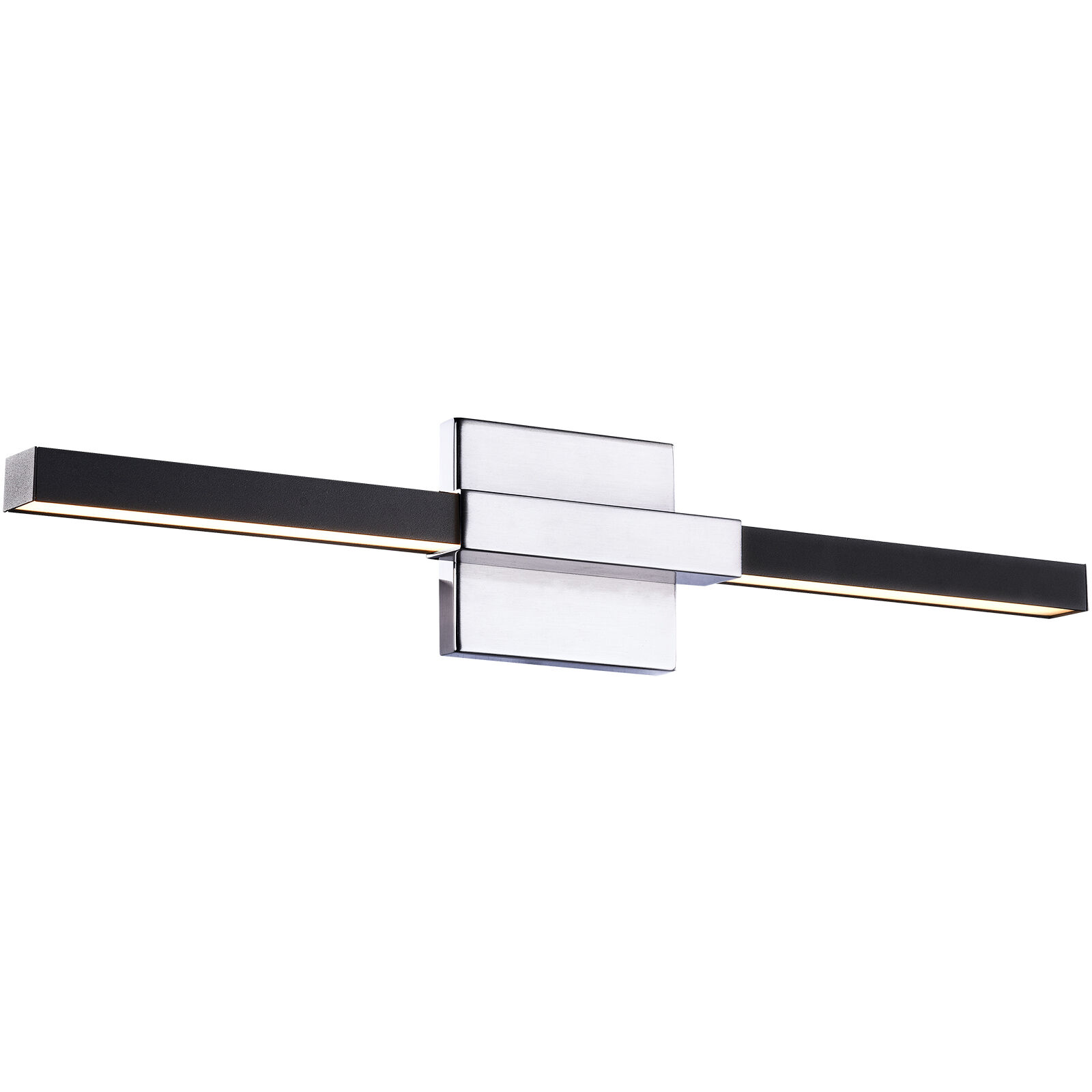 Lineare LED 21.75 inch Matte Black and Chrome Wall Sconce Wall Light